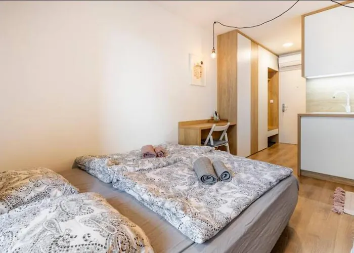 Apartament New With Free Parking In A Garage